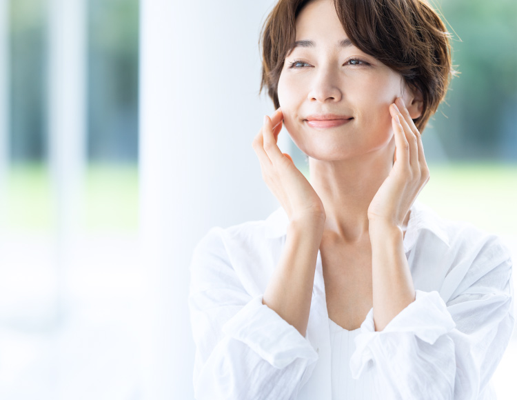 肌の調子が良いと感じている女性